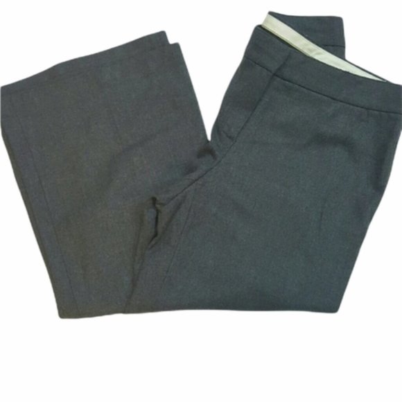 Theory Pants - Theory gray Wool straight flare legged dress pants size 0 (294)